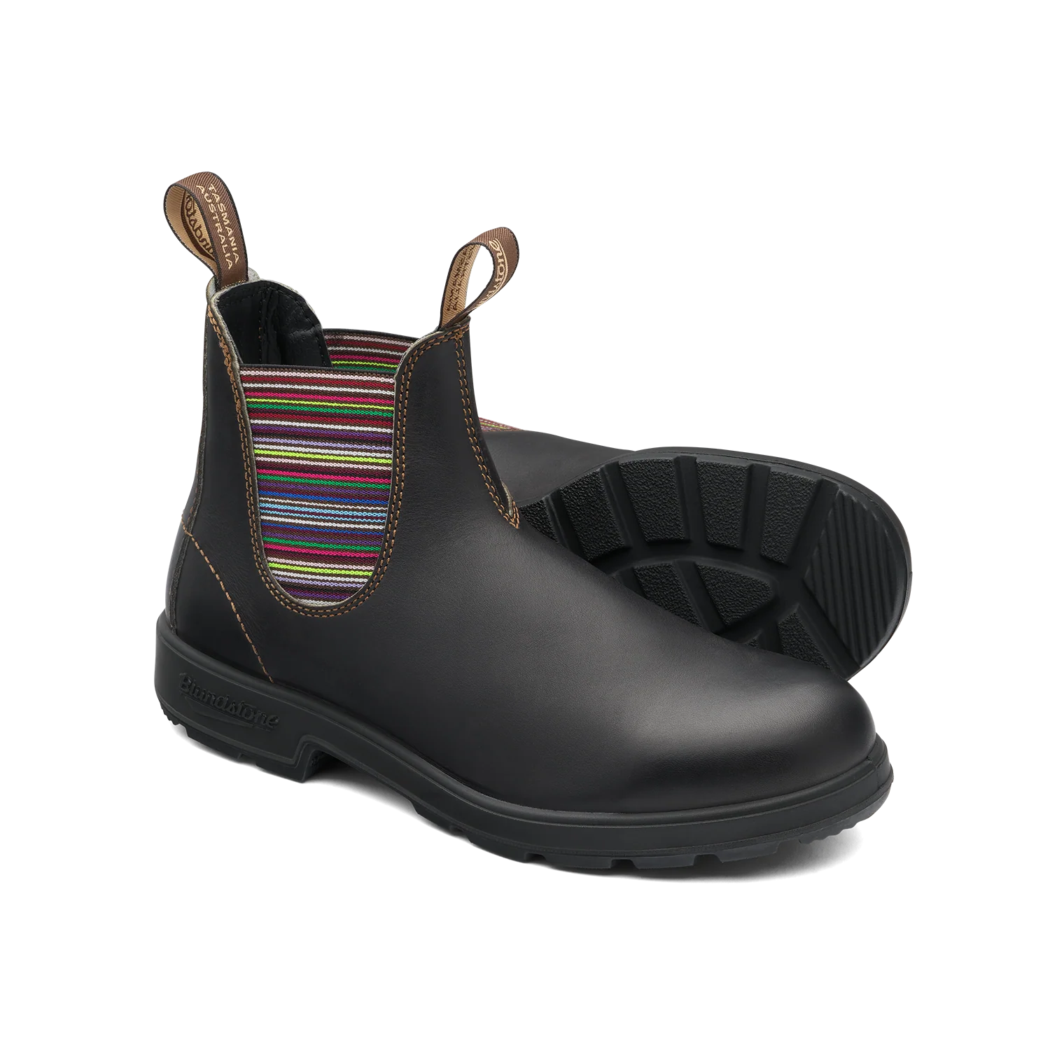 Blundstone 1409 Originals Stout Brown Striped Elastic - Image 3