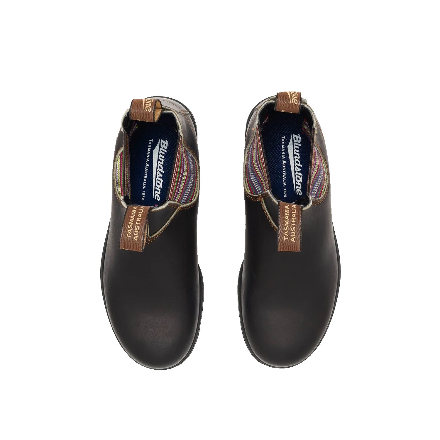 Blundstone 1409 Originals Stout Brown Striped Elastic - Image 4