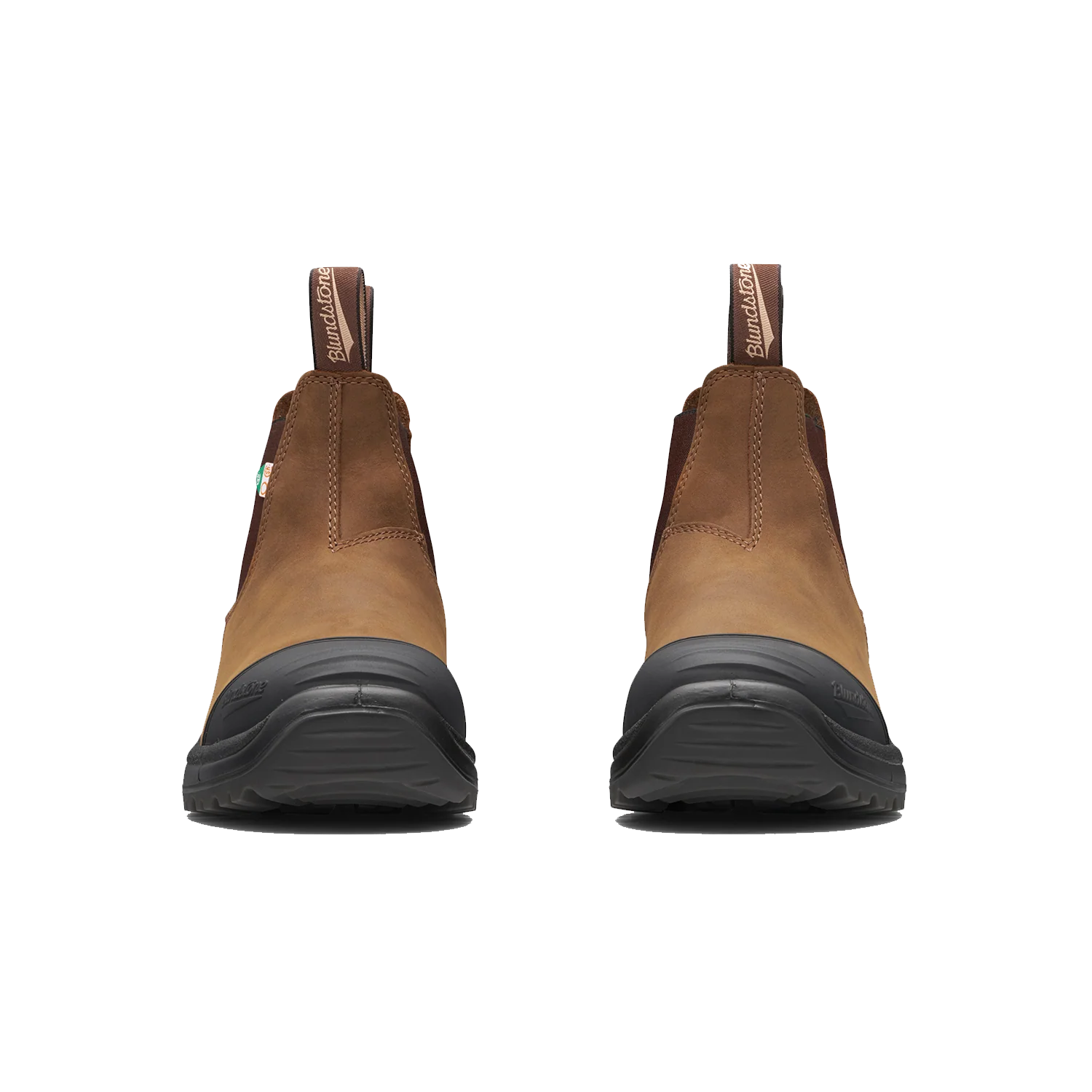 Blundstone 169 Work & Safety Boot Rubber Toe Cap Saddle Brown - Image 4