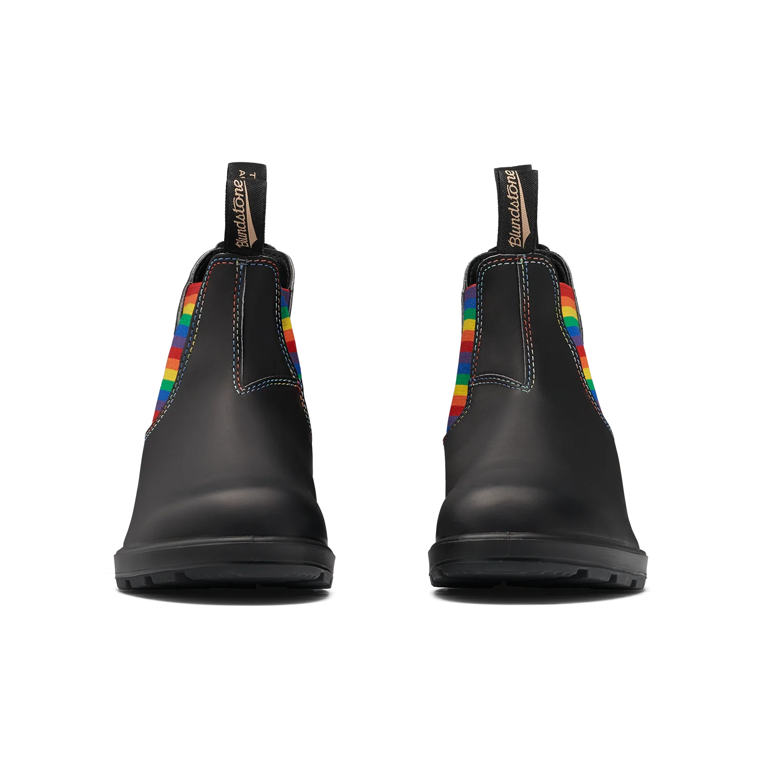 Blundstone 2105 Originals Black with Rainbow Elastic and Contrast Stitching - Image 4
