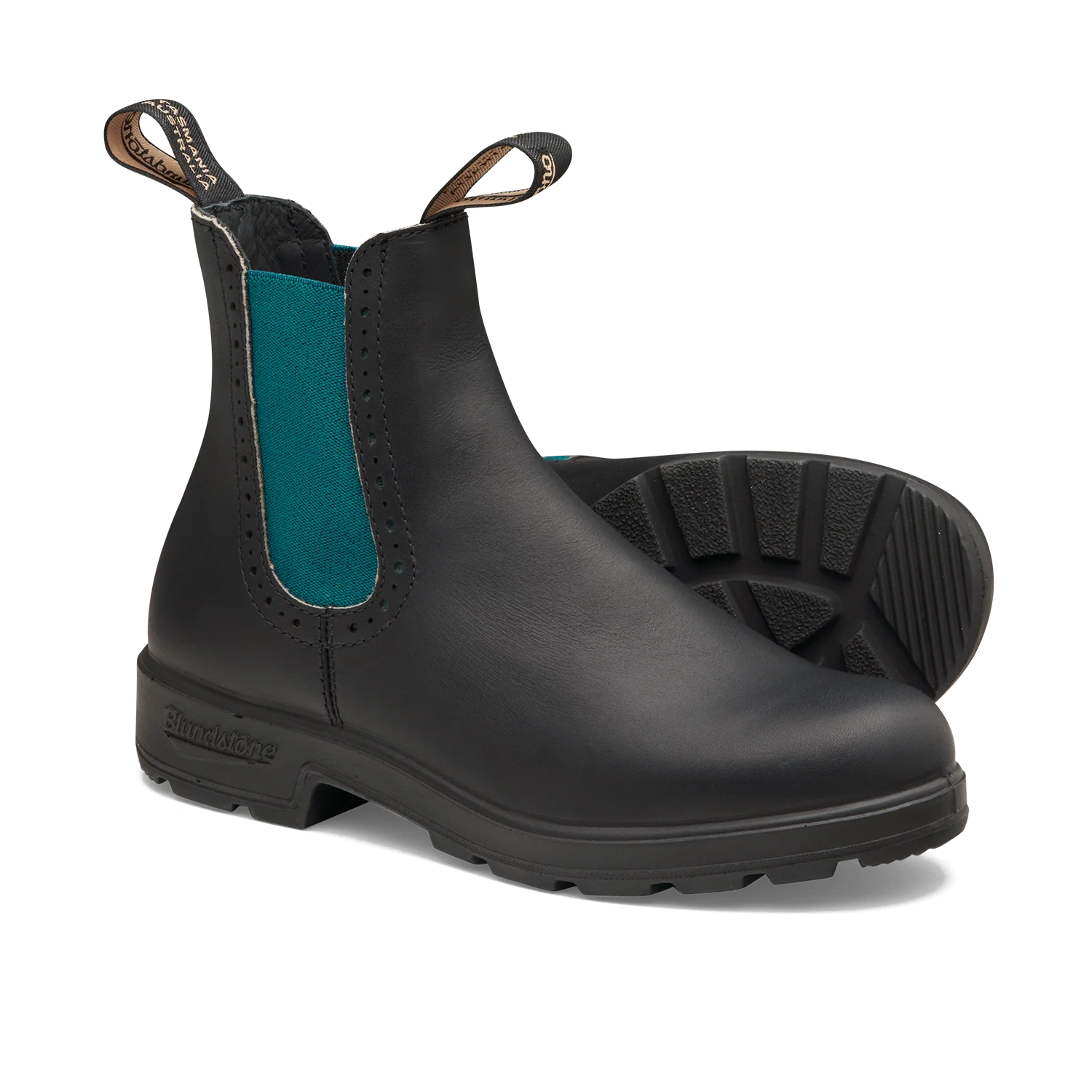Blundstone 2320 Originals Women's High Top Black with Green Elastic - Image 3