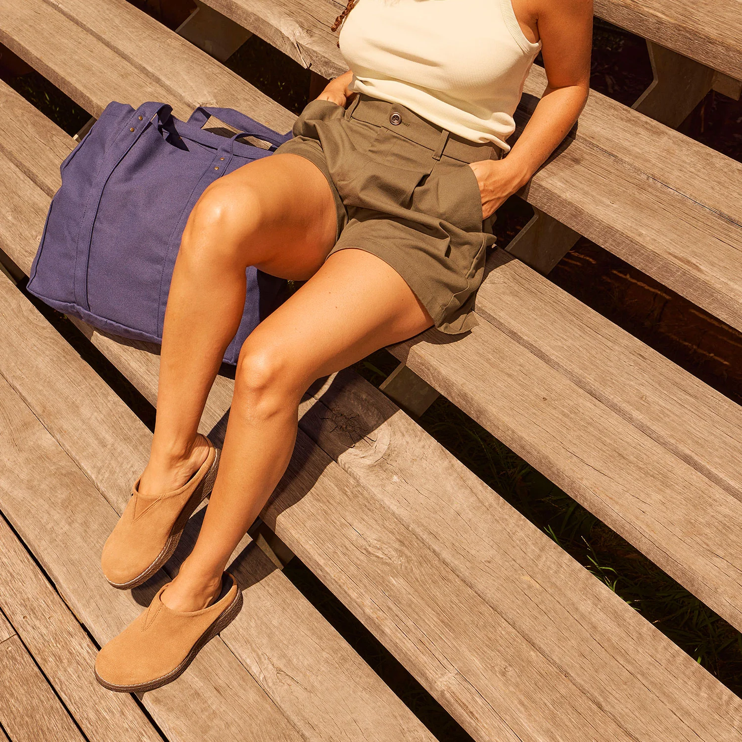 Blundstone 2686 Aerocork Clog Sahara Tan Suede - Image 4